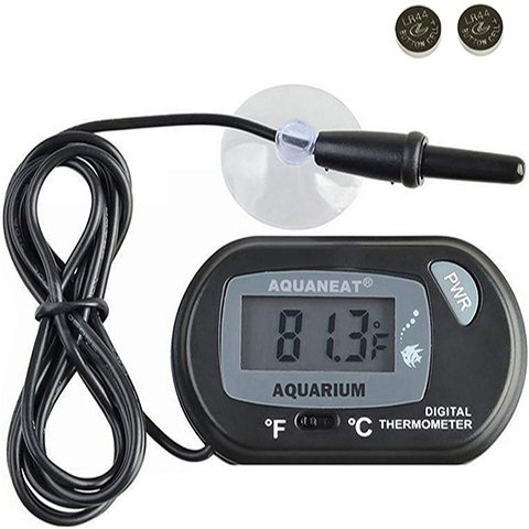 Digital Waterproof Thermometer Used for Measuring Fish Tank Temperature in Tropical and Marine Aquariums Submersible Water Temperature Thermometer with Suction Cup YChoice365 Aquarium Thermometer