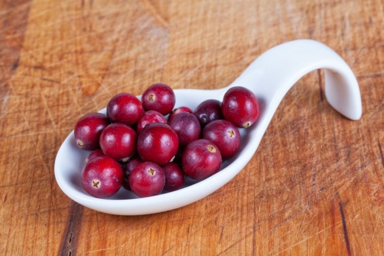 spoonful of cranberries