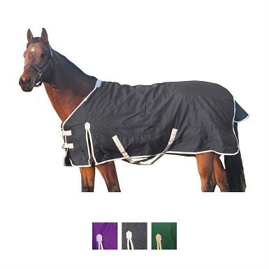 1200 D Waterproof Dura-Tech Viking Horse Turnout Sheet Euro Fit Two Buckle Open Front Windproof & Breathable Outer Cover Criss-Cross Surcingle Various Sizes and Colors