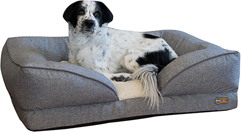 Flairstarus Dog Beds for Small/Medium Dogs,Machine Washable Rectangle Breathable Soft Cotton with Nonskid Bottom-Waterproof Oxford Cloth Super Soft Pet Sofa Cats/Dogs Bed
