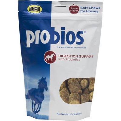 Probios Equine Probiotic Apple Flavor Soft Chew Horse Supplement