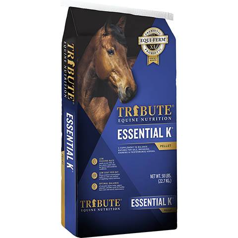 Tribute Equine Nutrition Essential K Low-NSC Horse Feed