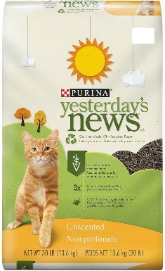 Yesterday’s News Original Unscented Non-Clumping Paper Cat Litter