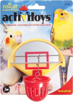 JW's Insight Activitoys STRONG BIRD BARBELLS cockatiel size toy 