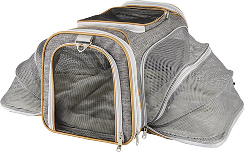 Mr.Peanut's Platinum Series Double-Expandable Airline-Approved Dog & Cat Carrier Bag