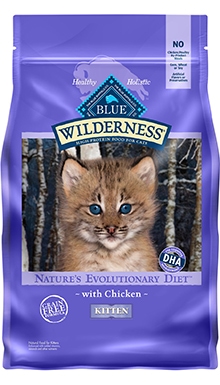 ब्लू बफेलो जंगल अनाज मुक्त सूखी चिकन बिल्ली का बच्चा खाना