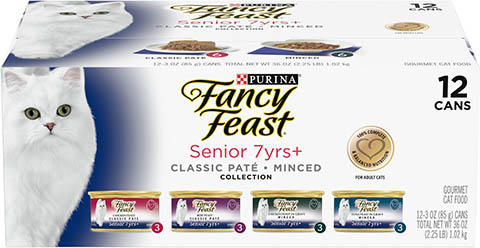 Fancy Feast Senior 7+ Chicken, Beef & Tuna Feasts Variety Pack Canned Cat Food