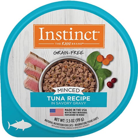 Instinct Grain-Free Minced Recipe with Real Tuna Wet Cat Food Cup