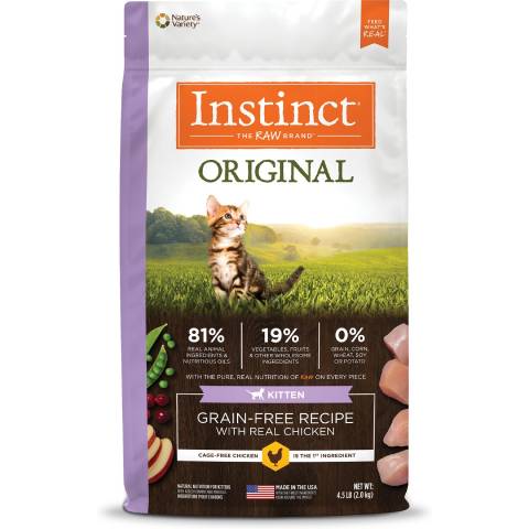 Instinct Original Kitten Grain-Free Recipe with Real Chicken Dry Cat Food (1)