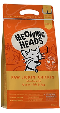Meowing Heads 100% Natural Chicken and Fish Dry Cat Food