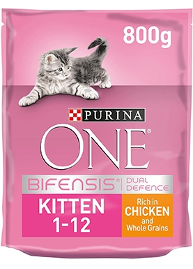 Purina ONE Kitten Chicken & Wholegrain Dry Cat Food