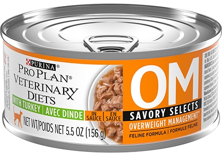 Purina Pro Plan Veterinary Diets OM Savory Selects Overweight Management Formula Canned Cat Food