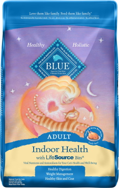Blue Buffalo Indoor Health Chicken & Brown Rice dry cat food