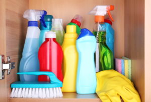 Cleaning Supplies Stored In Shelf Africa Studio Shutterstock 300x203 