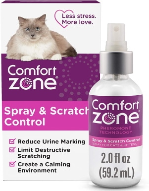 Comfort Zone Spray & Scratch Control Calming Spray for Cats