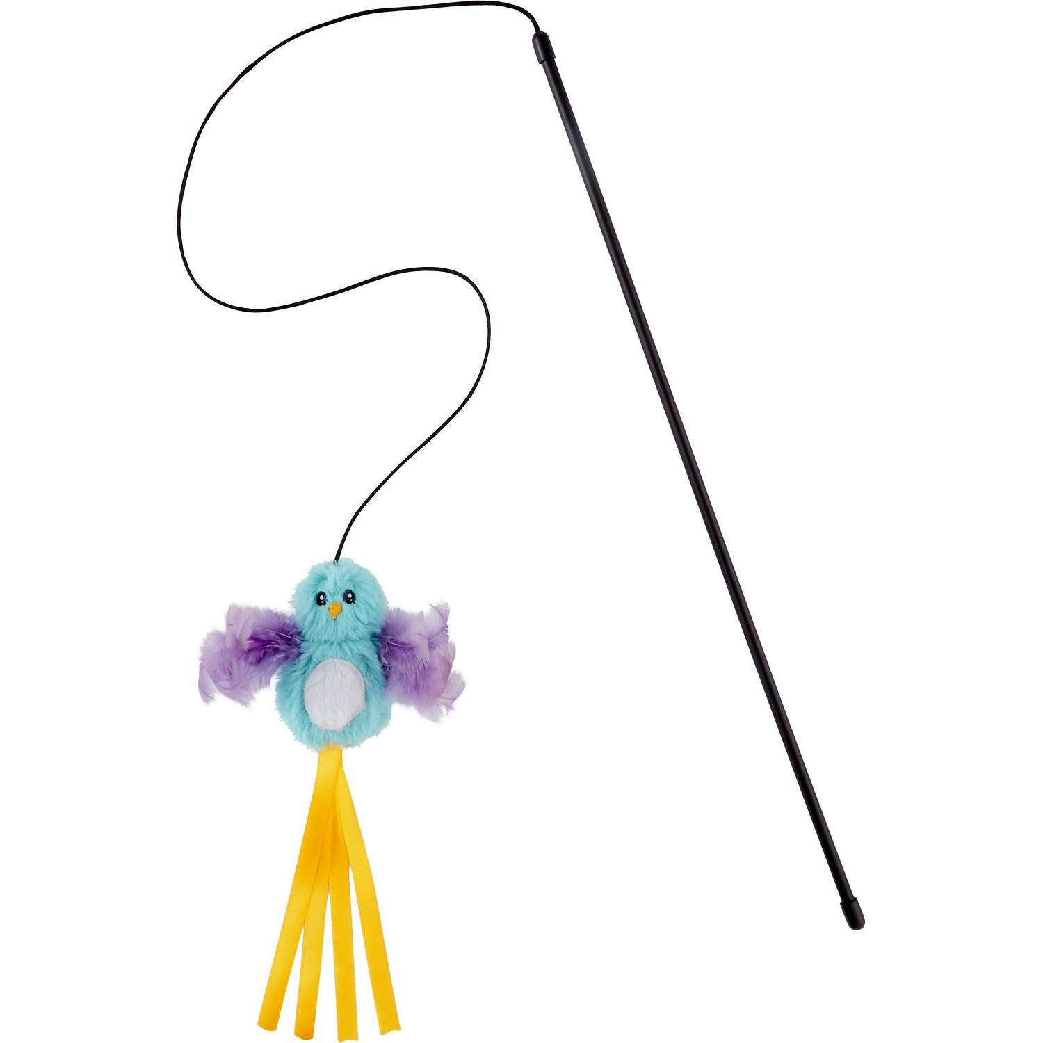 Frisco Bird Teaser with Feathers Cat Toy (1)