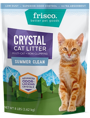 Frisco Multi-Cat Non-Clumping Scented Crystal Cat Litter
