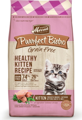 Merrick Purrfect Bistro Grain-Free Healthy Kitten Recipe Dry Cat Food
