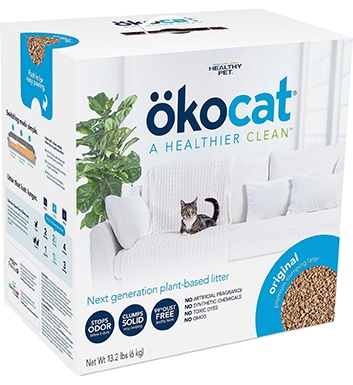 OKOCAT Natural Wood Clumping Cat Litter