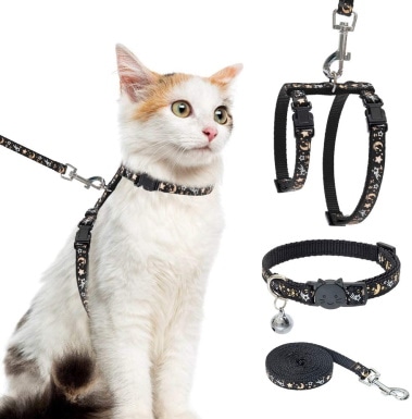 PAWCHIE Cat Harness with Leash and Collar Set