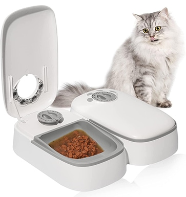 PeTnessGO Automatic 2 Meals Cat Feeder