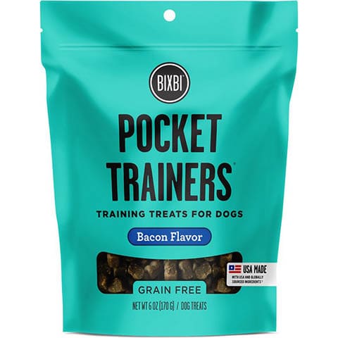 BIXBI Pocket Trainers Bacon Flavor Grain-Free Dog Treats