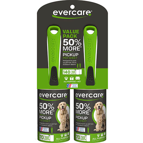 Evercare Pet Plus Extreme Stick Ergo Grip Pet Lint Roller