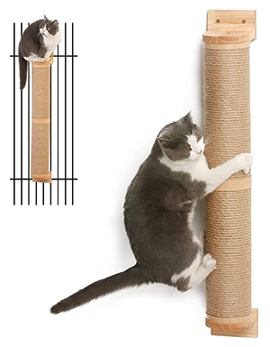 FUKUMARU Cat Scratching Post Wall Mounted, 36 Inch Tall Cat Scratch Post