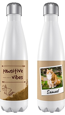 Frisco Pawsitive Vibes Personalized Water Bottle