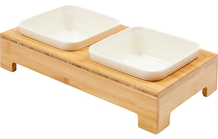 Frisco Square Food And Water Bowl Set