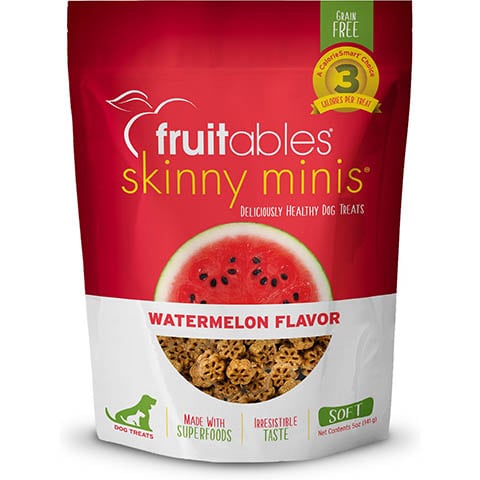 Fruitables Skinny Minis Watermelon Flavor Soft & Chewy Dog Treats