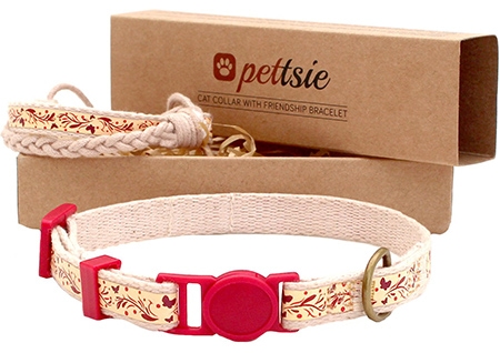 Pettsie Breakaway Cat Collar With Friendship Bracelet
