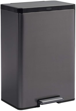 Rubbermaid Stainless Steel Metal Step-On Trash Can