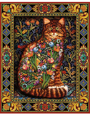 Tapestry Cat Jigsaw Puzzle
