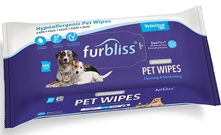 Vetnique Labs Furbliss Pet Wipes Cleansing & Deodorizing