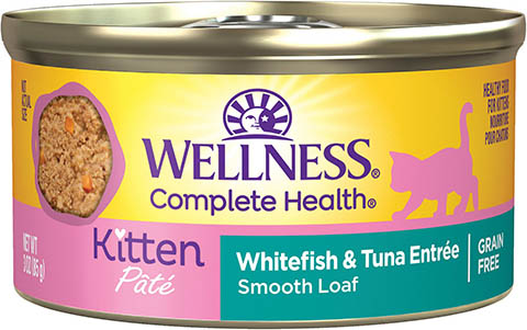 Wellness Complete Health Kitten Whitefish & Tuna Formula Grain-Free Canned Cat Food