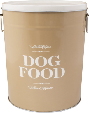 Harry Barker Taupe Bon Chien Dog Food Storage Container