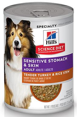 Hill’s Science Diet Sensitive Stomach & Skin Turkey & Rice