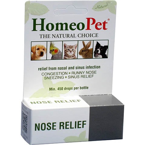 HomeoPet Nose Relief Homeopathic Medicine for Allergies & Respiratory Infections for Birds, Cats, Dogs & Small Pets