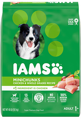 IAMS Adult MiniChunks Small Kibble High Protein Dry Dog Food