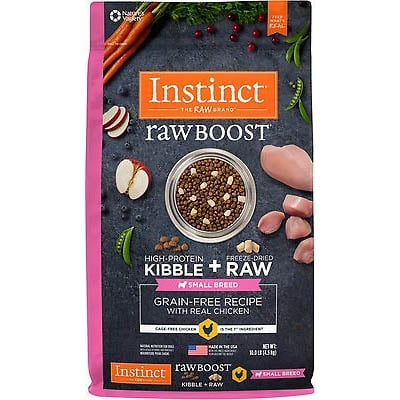 Instinct Raw Boost Small Breed Grain-Free Recipe with Real Chicken & Freeze-Dried Raw Pieces Dry Dog Food