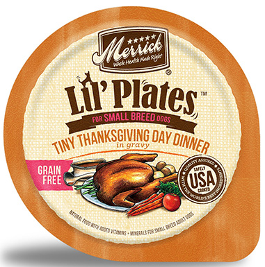 Merrick Lil' Plates Grain Free Small Breed Wet Dog Food Tiny Thanksgiving Day Dinner