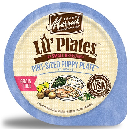 Merrick Lil' Plates Small Breed Pint-Sized Puppy Plate