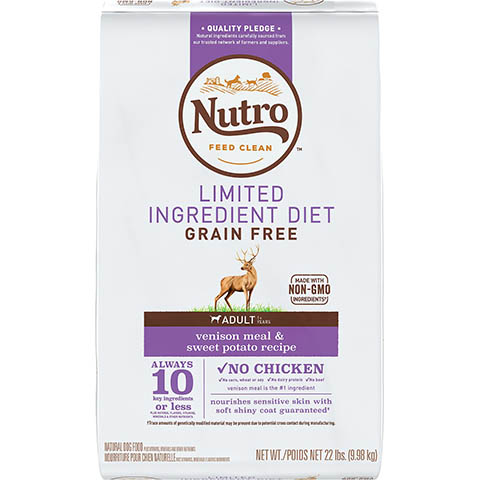 Nutro Limited Ingredient Diet Grain-Free Adult Venison Meal & Sweet Potato Recipe Dry Dog Food