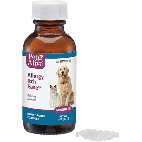 PetAlive Allergy Itch Ease Granules Skin Itch & Allergies Supplement for Dogs & Cats