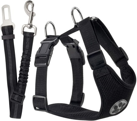 SlowTon Car Safety Dog Harness with Seat Belt