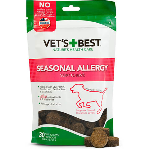 Vet's Best Chicken Flavored Soft Chews Allergy Supplement for Dogs