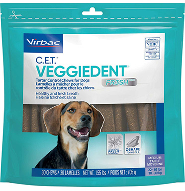 Virbac C.E.T. VeggieDent Fr3sh Tartar Control Dog Chews