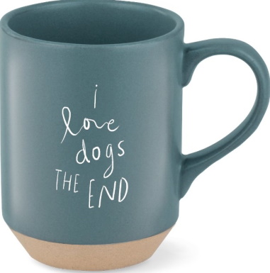 Fringe Studio “Dogs The End” Stoneware Mug