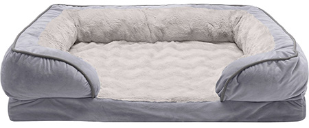 FurHaven Velvet Waves Perfect Comfort Dog Bed